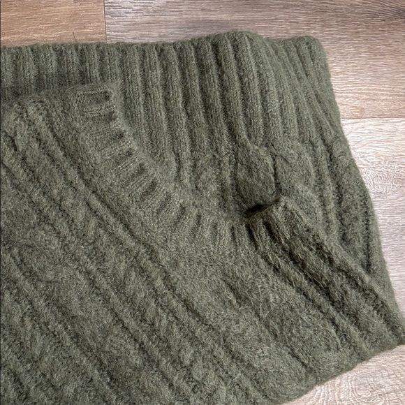 Anthropologie Boden Wool Knit Mohair Sweater Vest Dark Sage Green - Picture 7 of 8